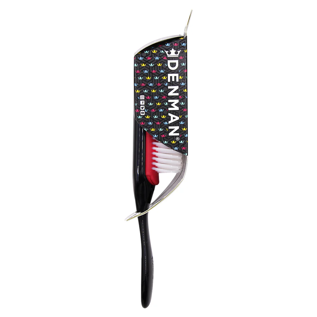 Cepillo para Alaciar y Secado DENMAN Black Gold Crown Brush - Image 5