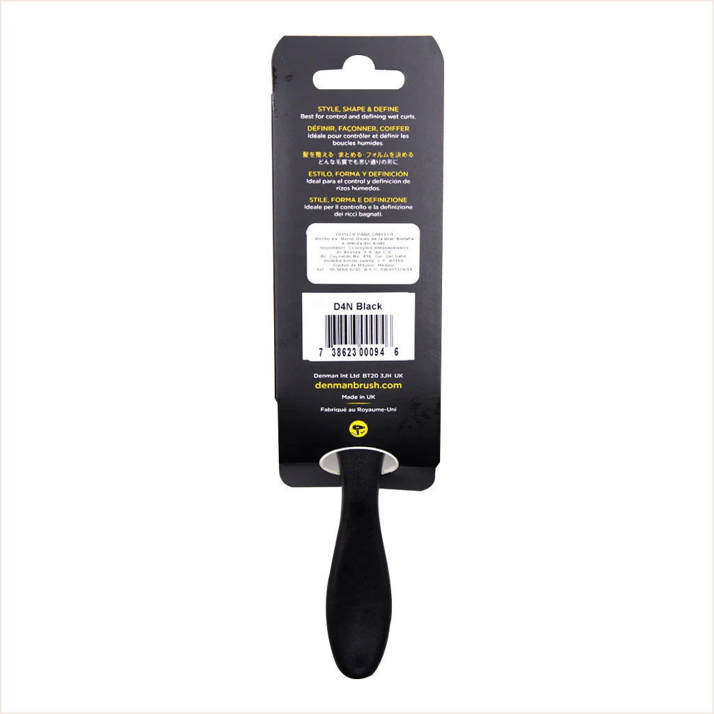 Cepillo para Rizos DENMAN Styler D4 De 9 Filas Negro/Blanco - Image 5